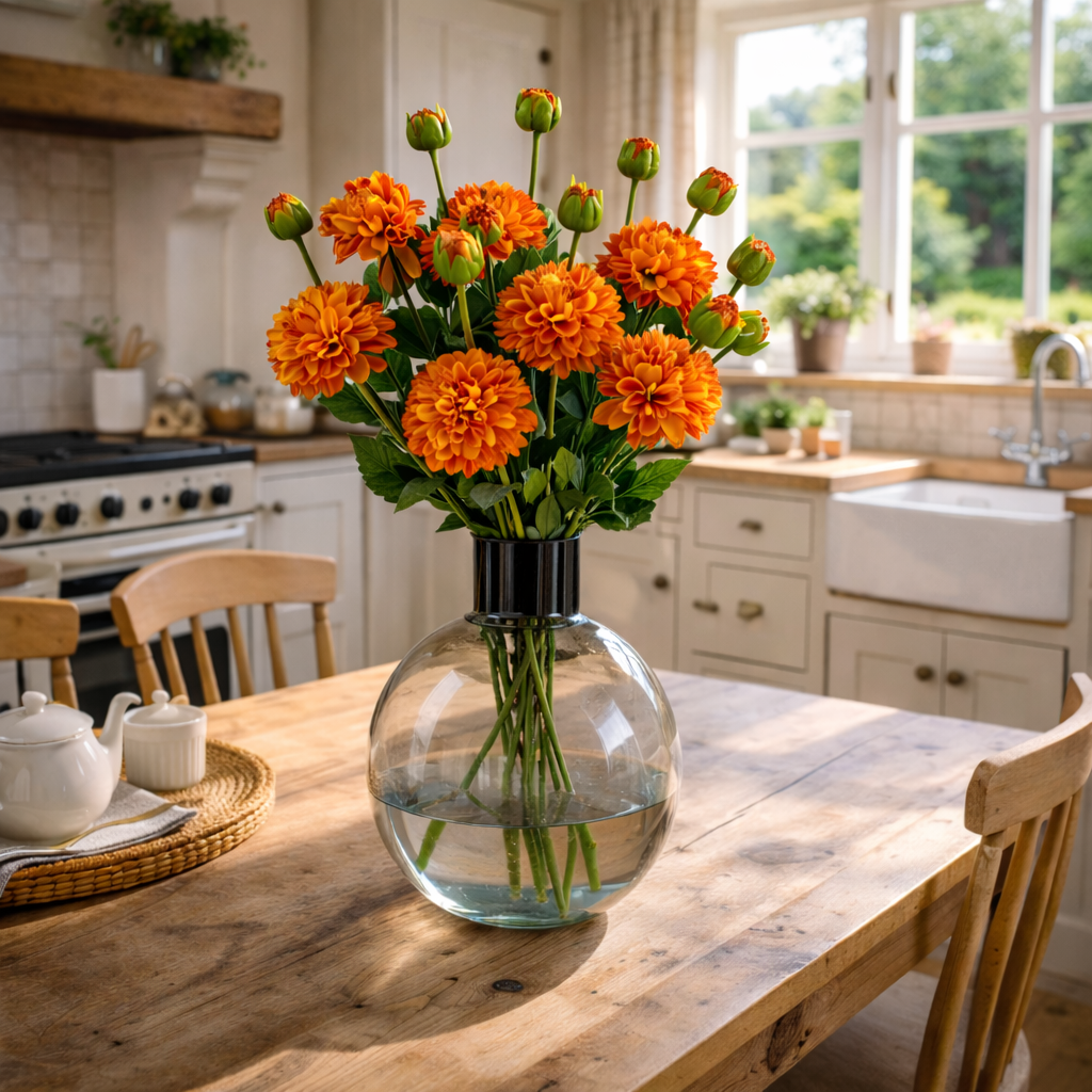 40cm Grey Smoke Bottle Glass Vase – image 2