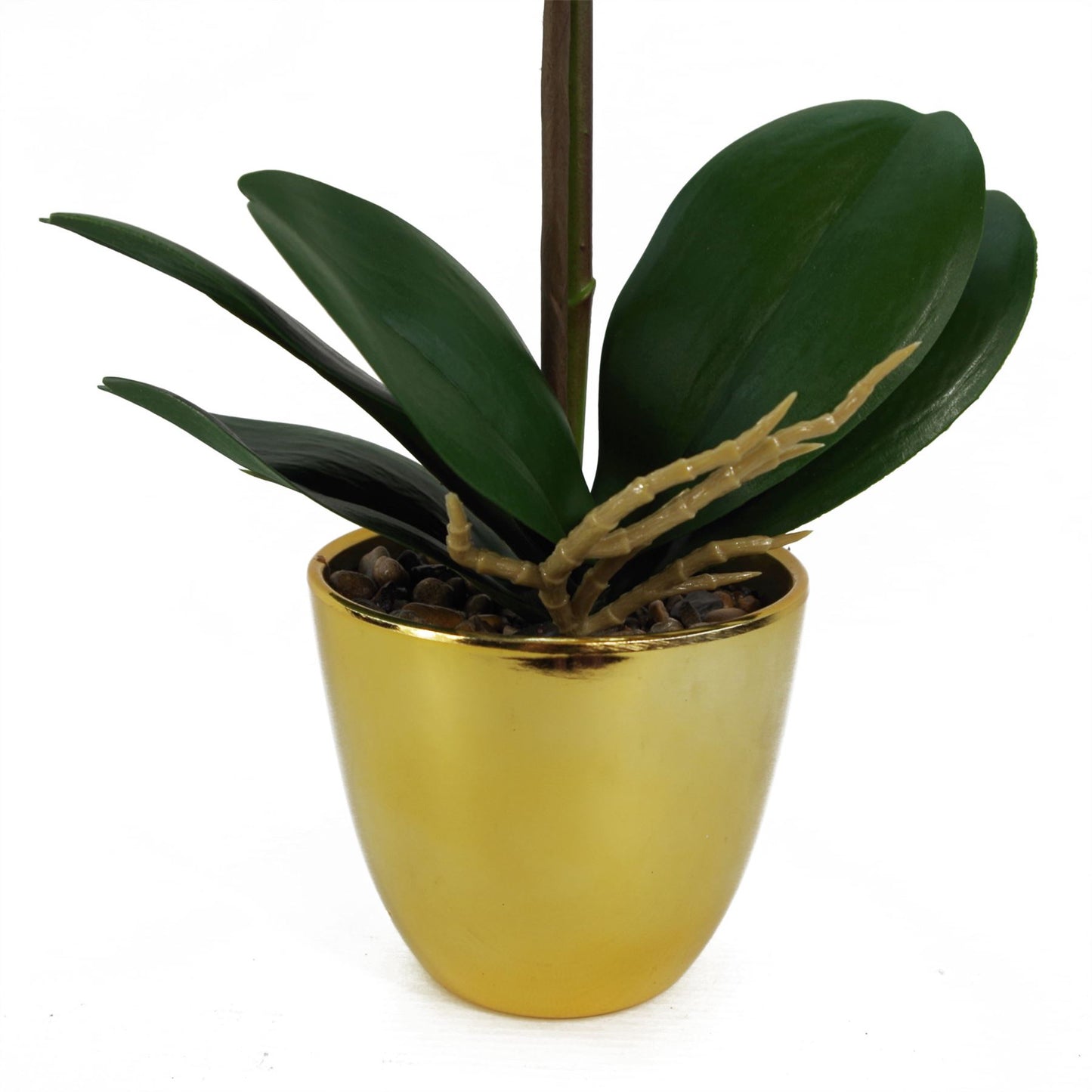 46cm Artificial Orchid White Gold – image 4