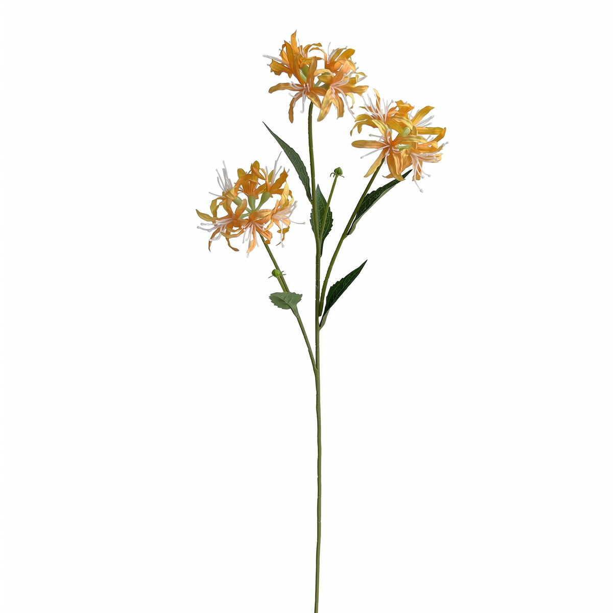 72cm Artificial Yellow Spider Lily Stem