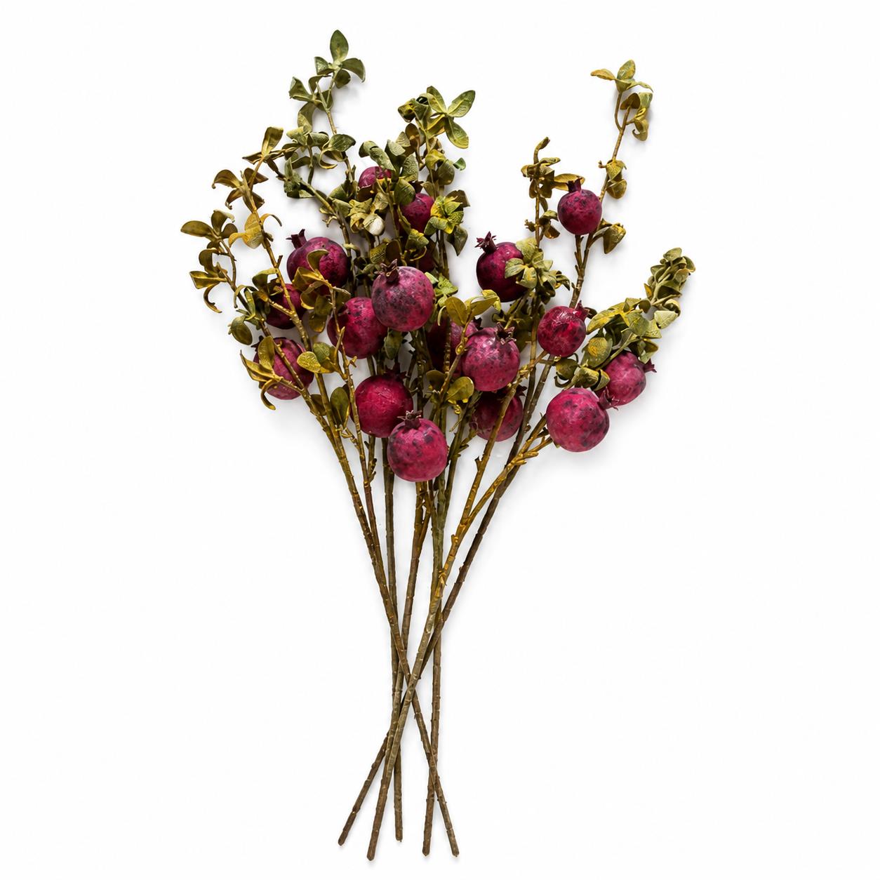 75cm Pomegranate Stem Artificial Purple – image 4