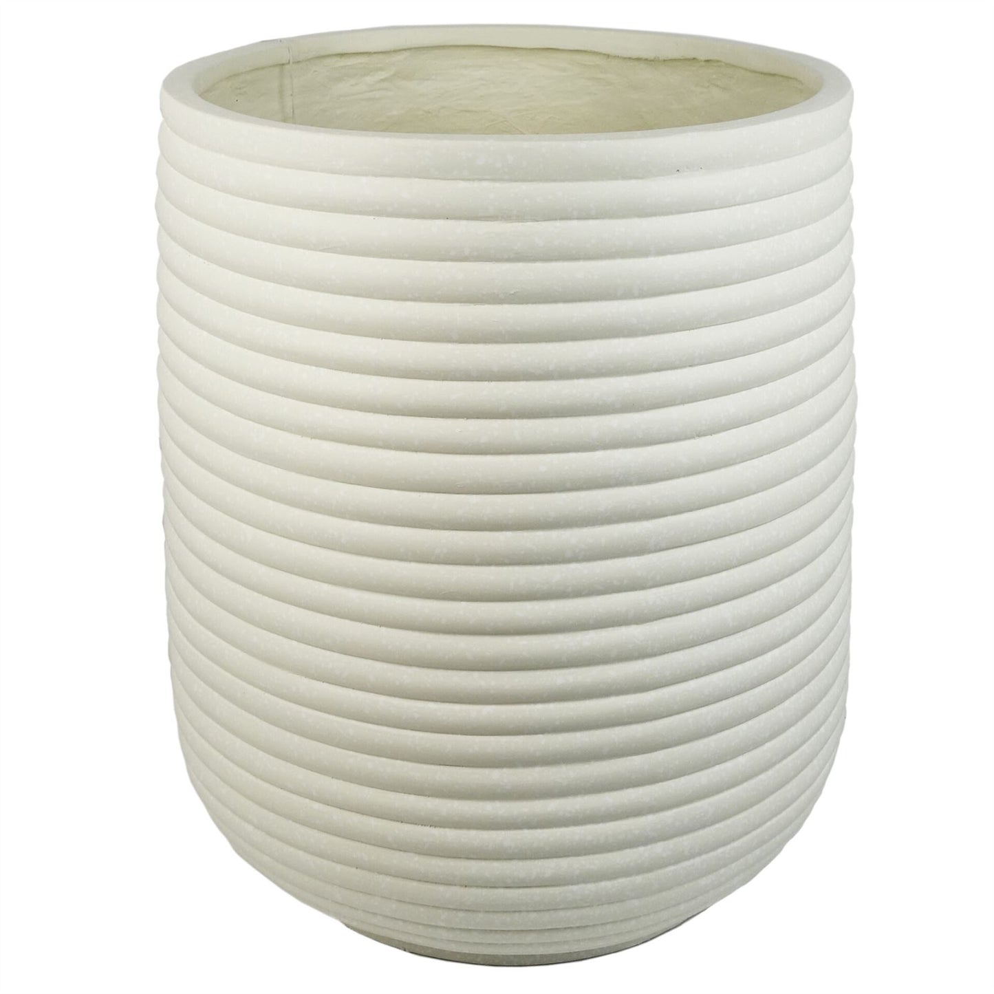 46cm x 40cm Mikos Extra Large Ridged Composite Planter Stone Colour – image 3