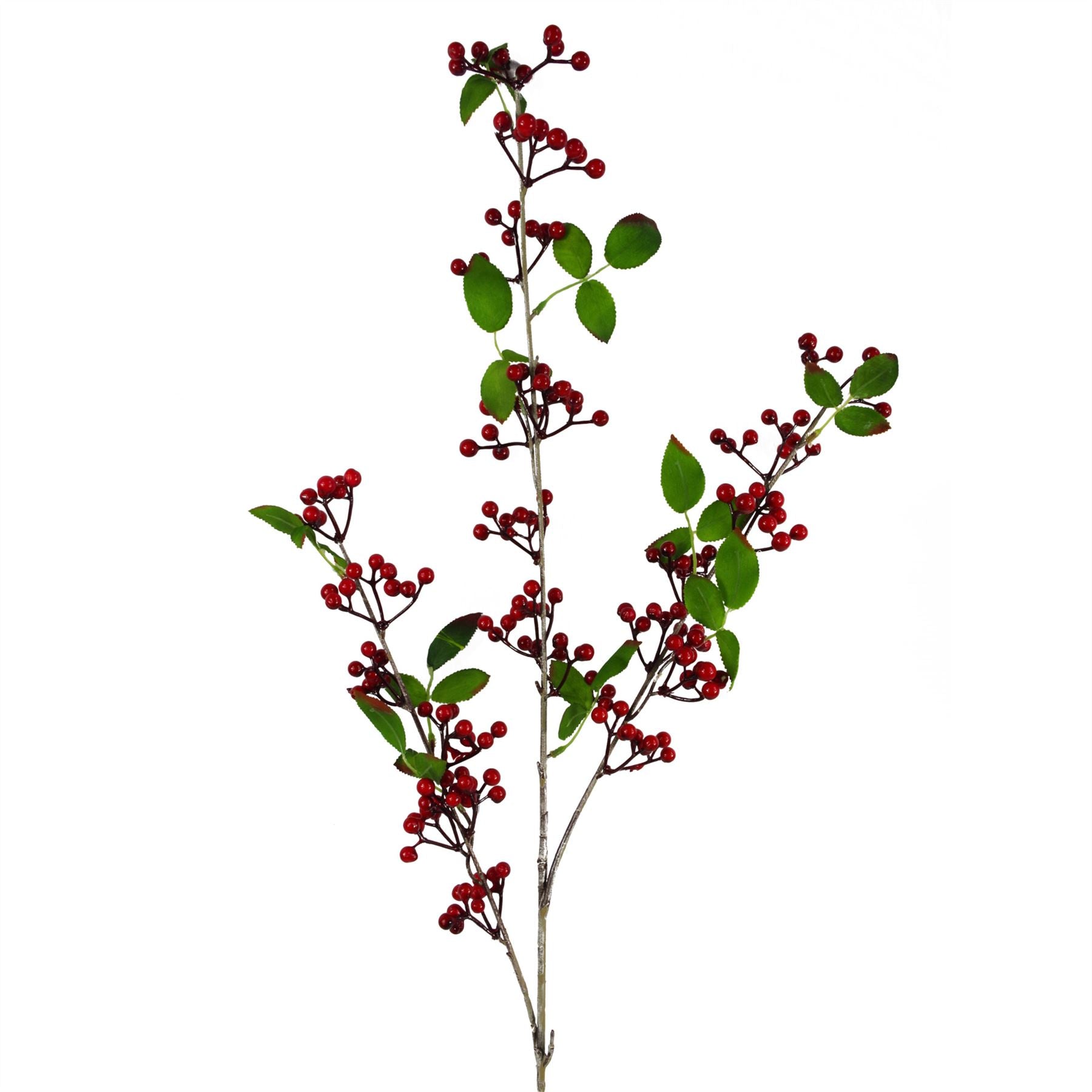 Artificial Red Christmas Berry Spray 80cm – image 4