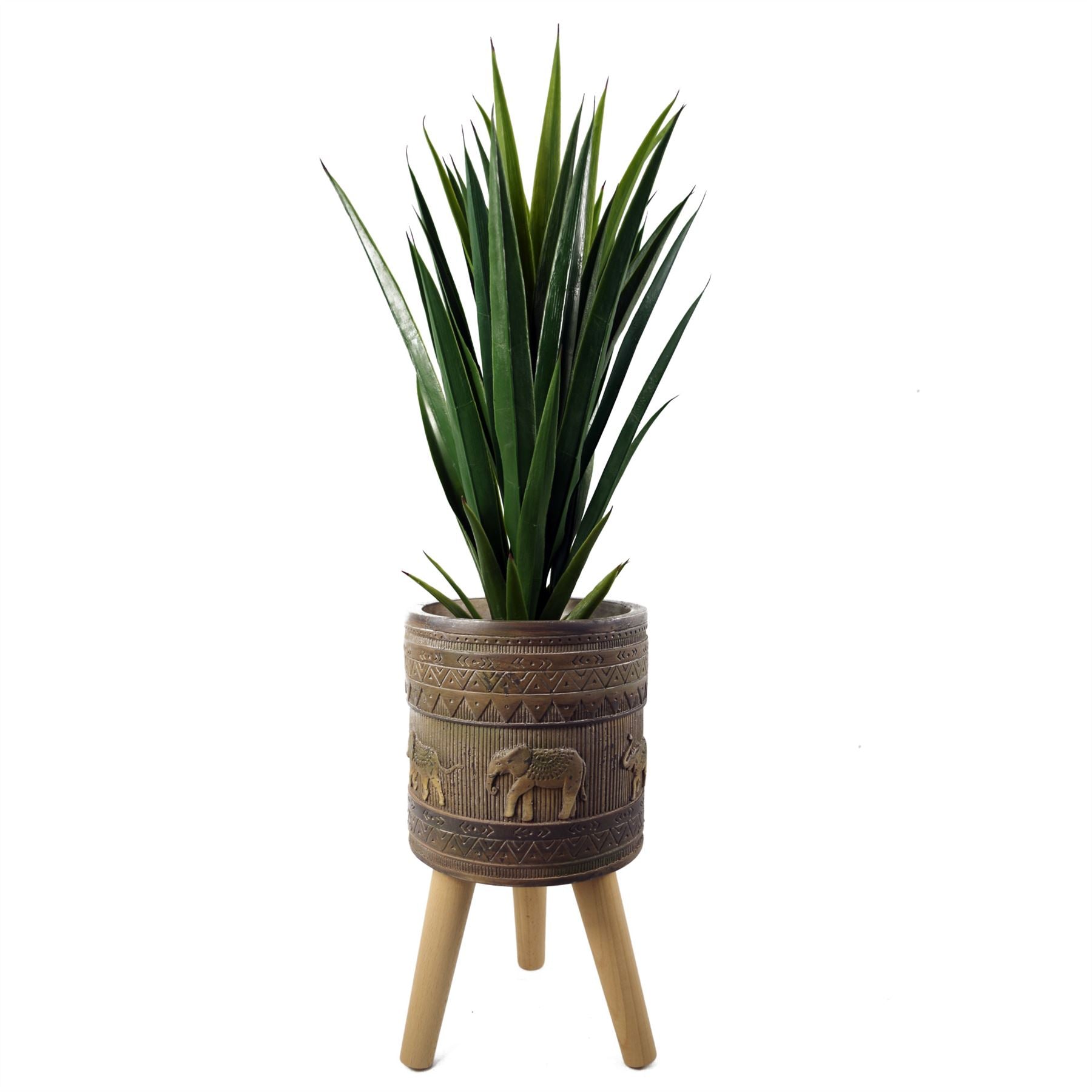 40cm x 21.5cm Zandi Elephant Composite Large Planter – image 2