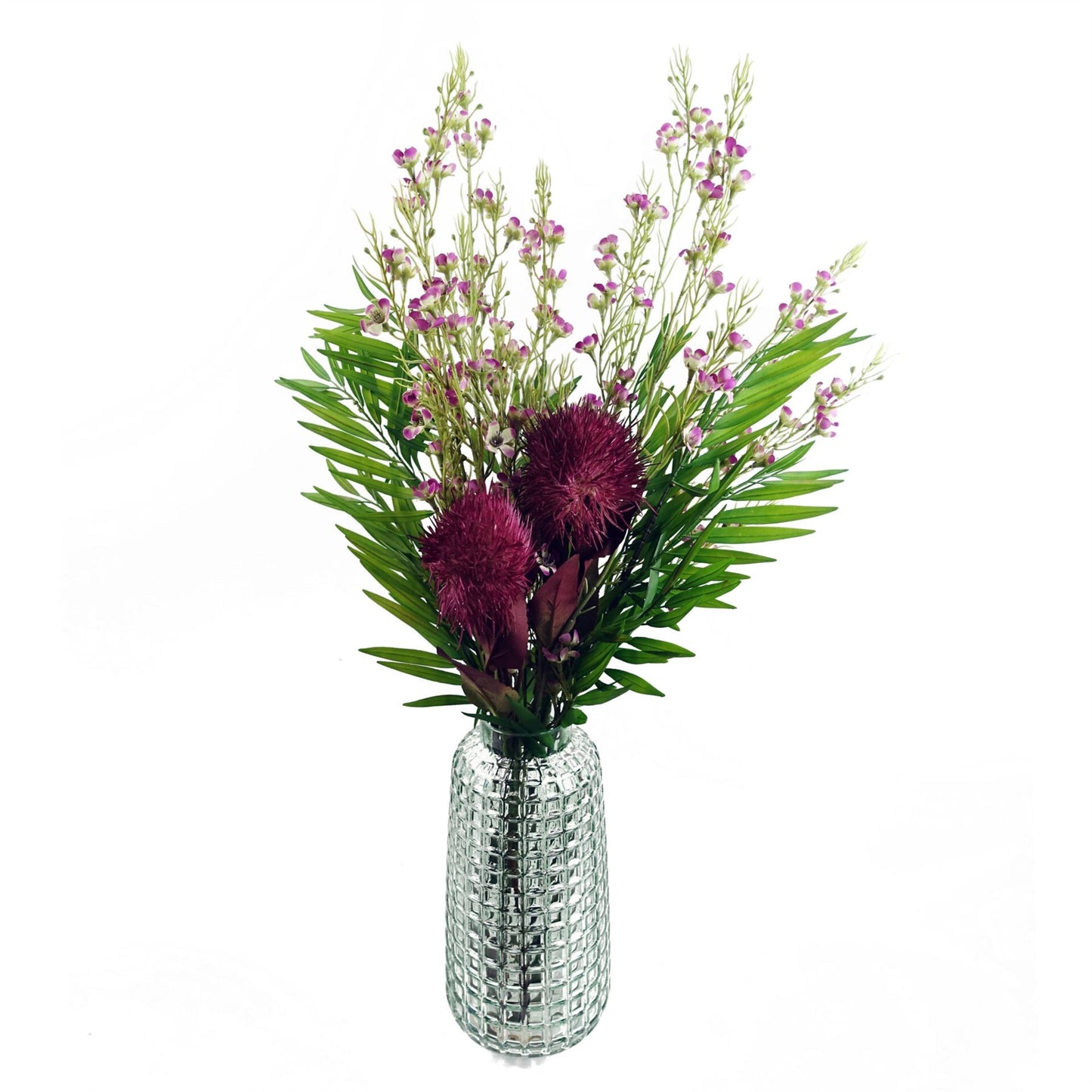 100cm Artificial Foliage with Small Flowers Purple – image 8