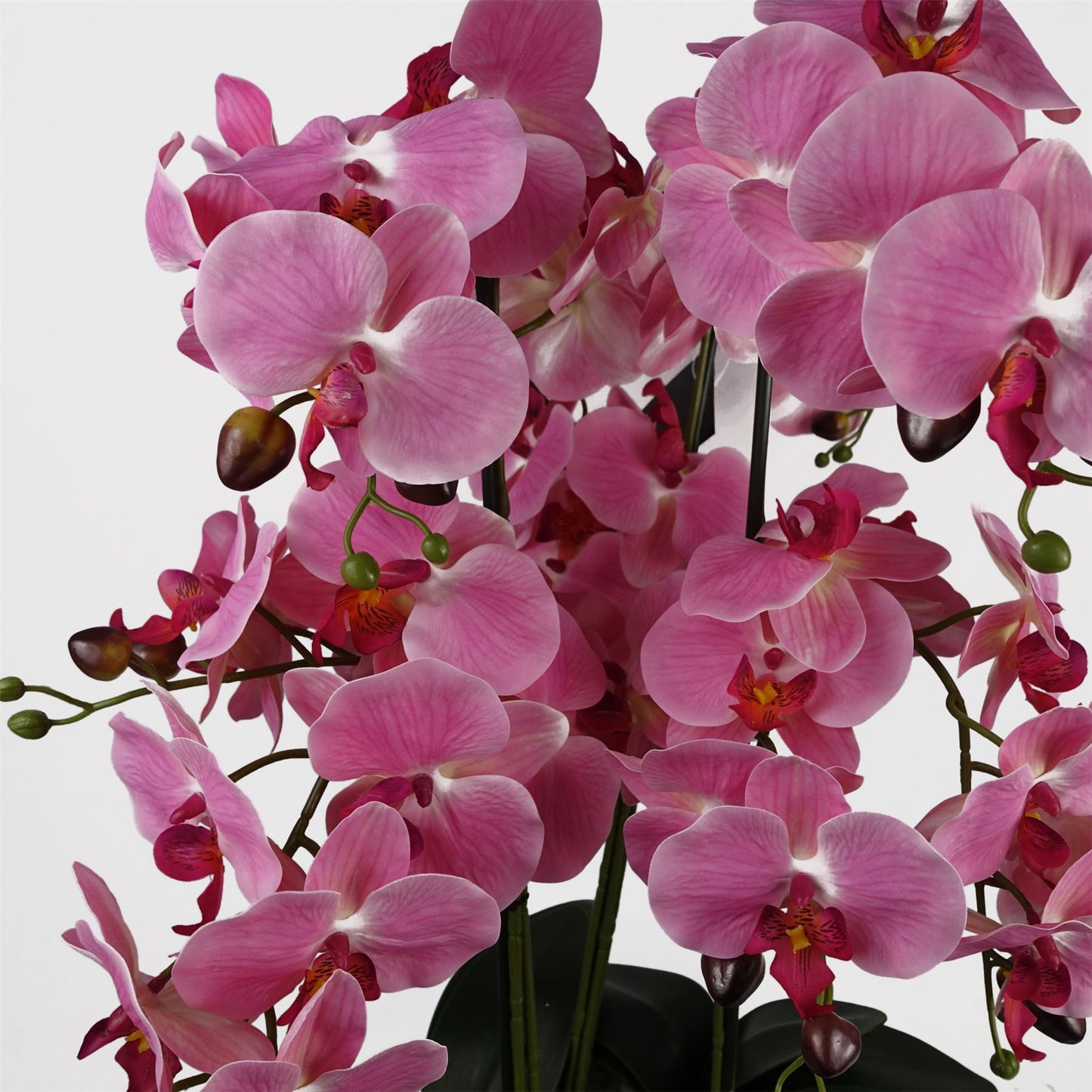 Artificial 60cm Orchid Pink Marble Effect Ceramic Planter – image 2