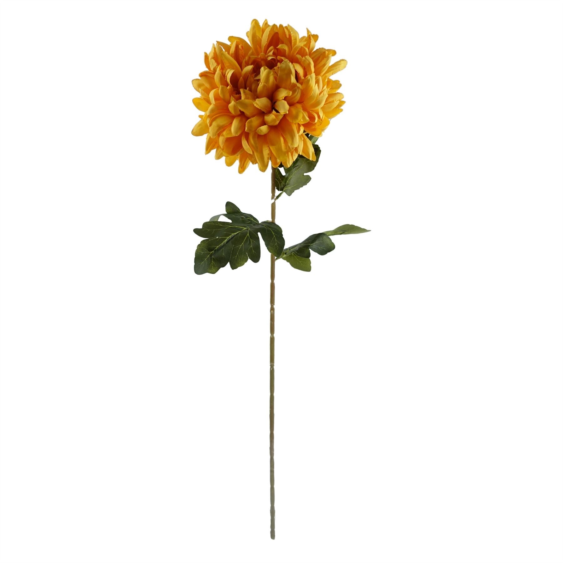 65cm Artificial Orange and Black Flower Arrangement Glass Vase – image 2