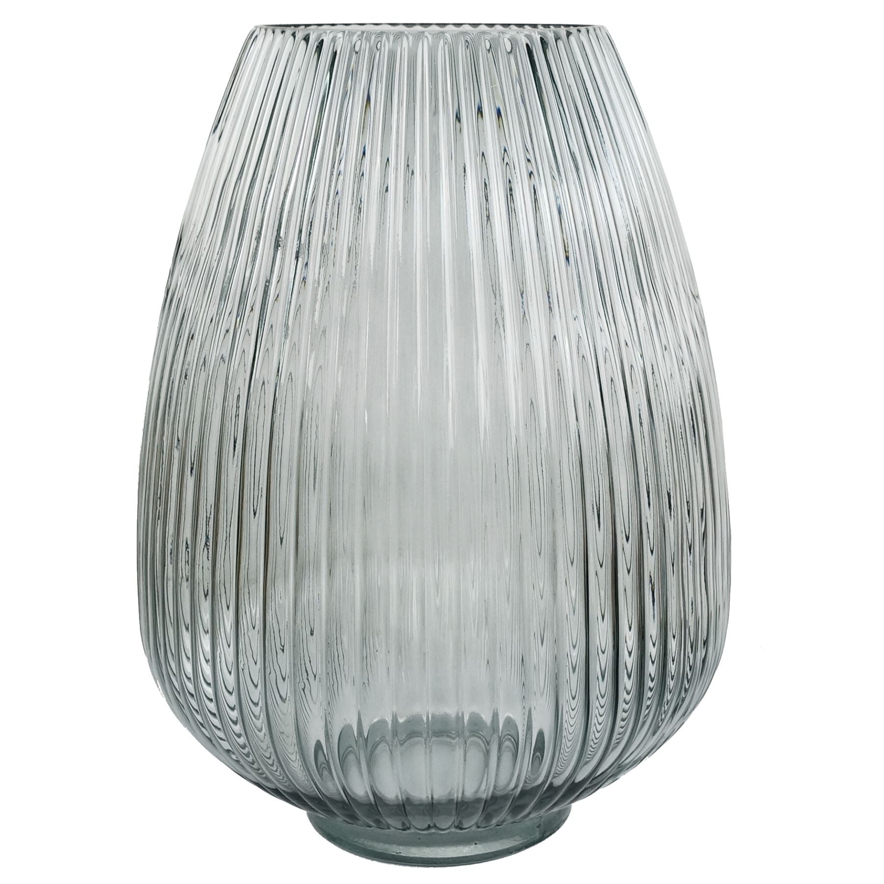 50cm Grey Glass Vase Artificial Chrysanthemums – image 4