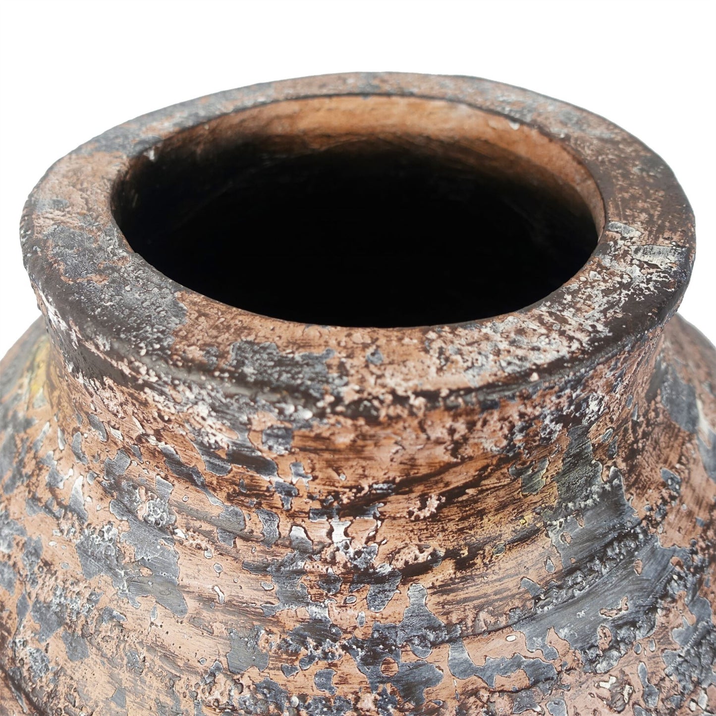 40cm x 32cm Aztec Large Composite Textured Vase Composite Plant Pot – image 6
