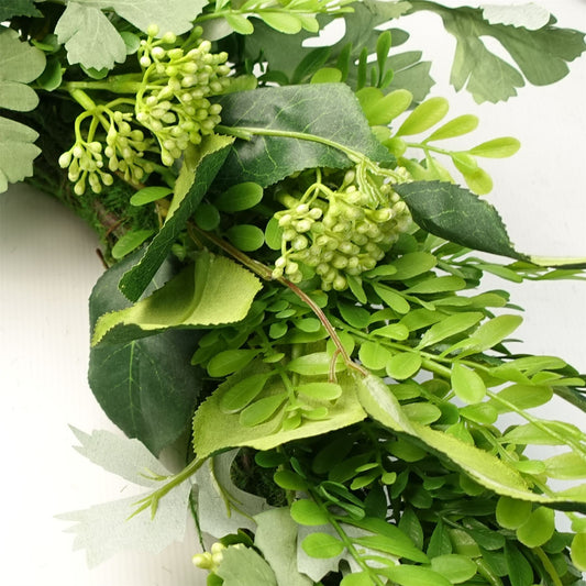 50cm Artificial Wreath Fern Leaf – image 2