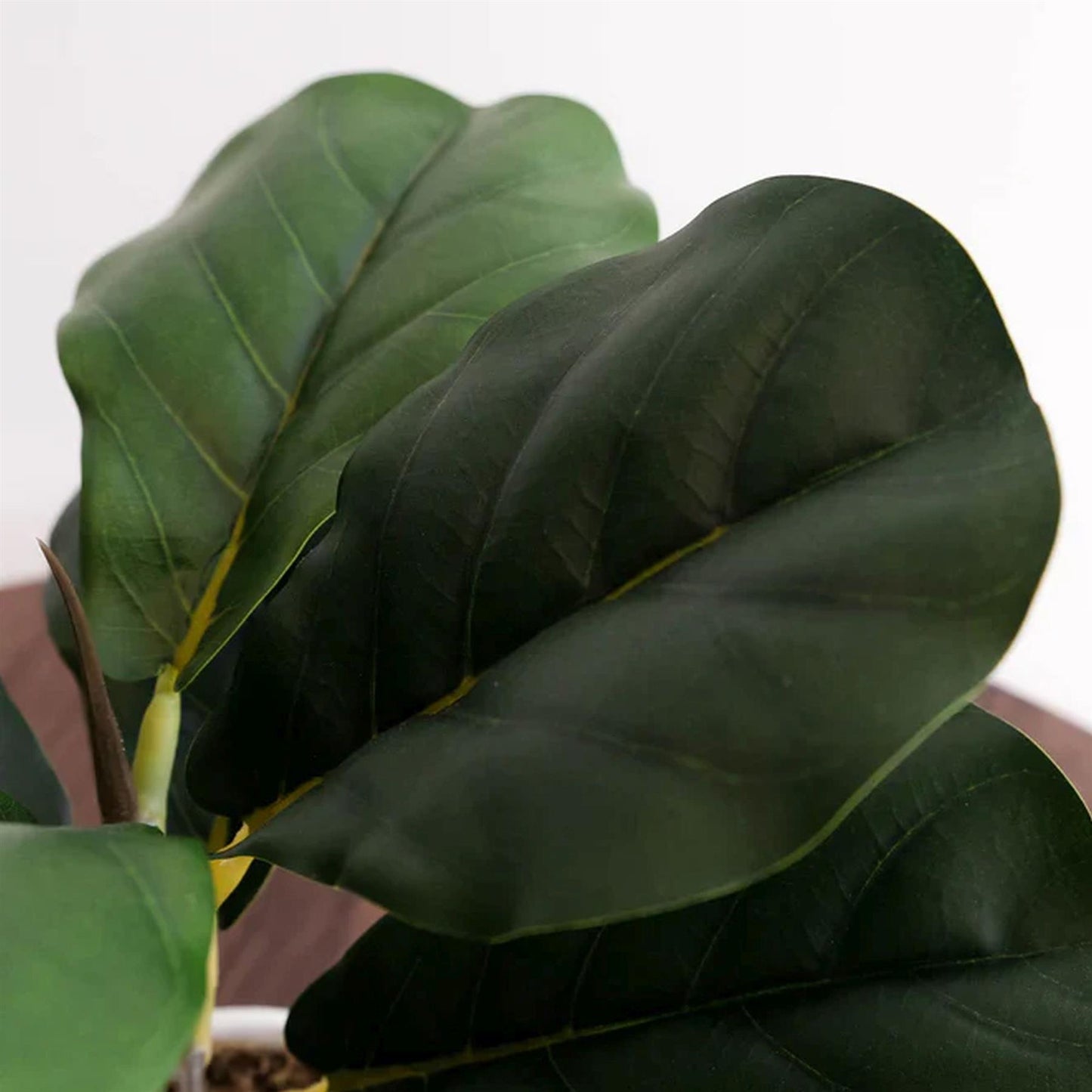 38cm Potted Artificial Fiddle Fig Plant – image 2