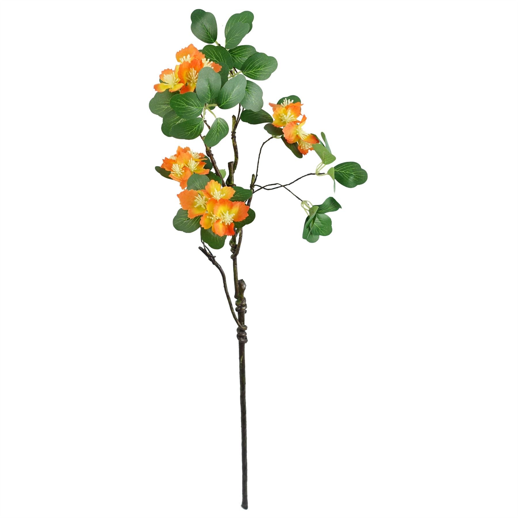60cm Artificial Flower Foliage Spray Orange – image 2