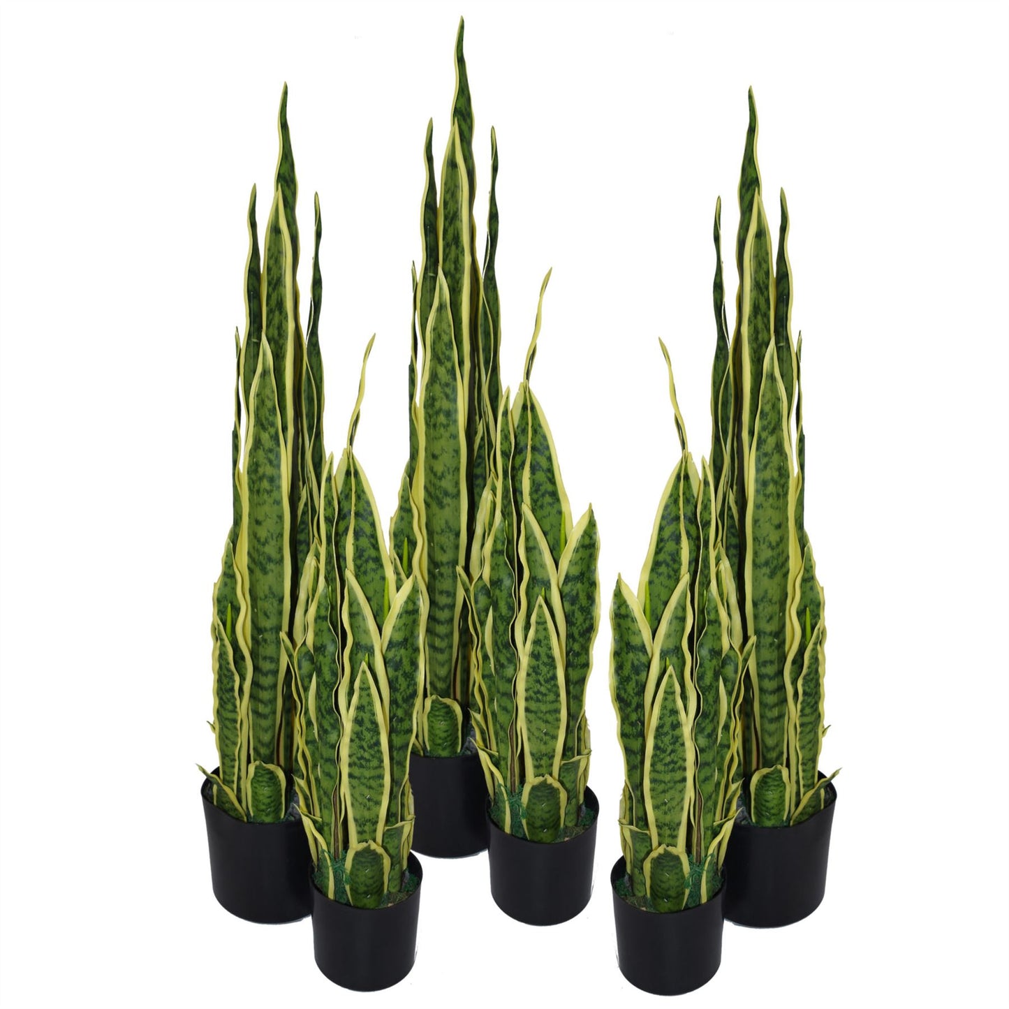 55cm Sansevieria Yellow Green Artificial Indoor Plant – image 5
