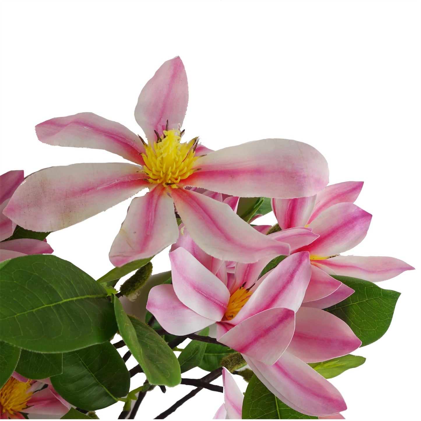 100cm Pink Magnolia Floral Spray Artificial – image 3