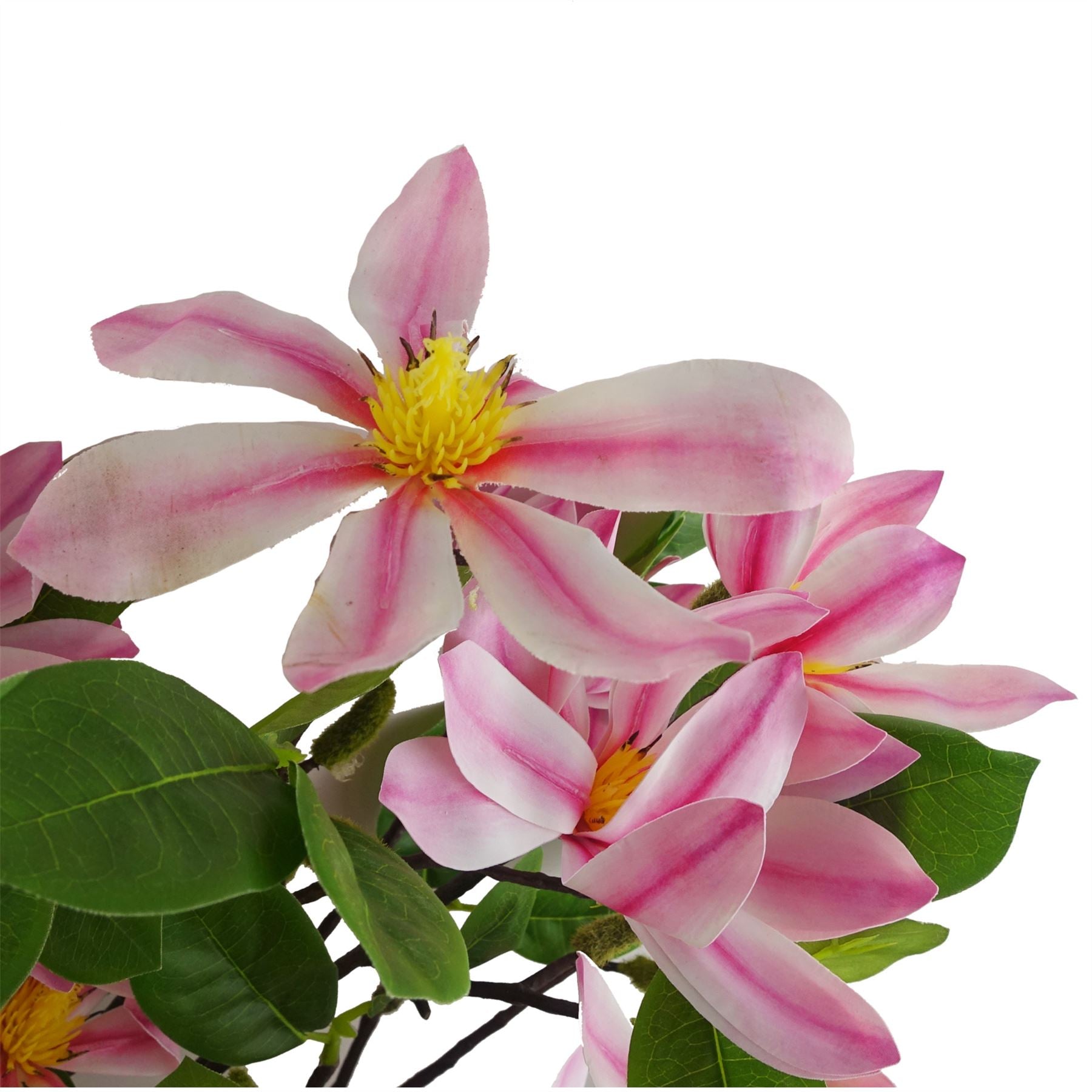 100cm Pink Magnolia Floral Spray Artificial – image 3