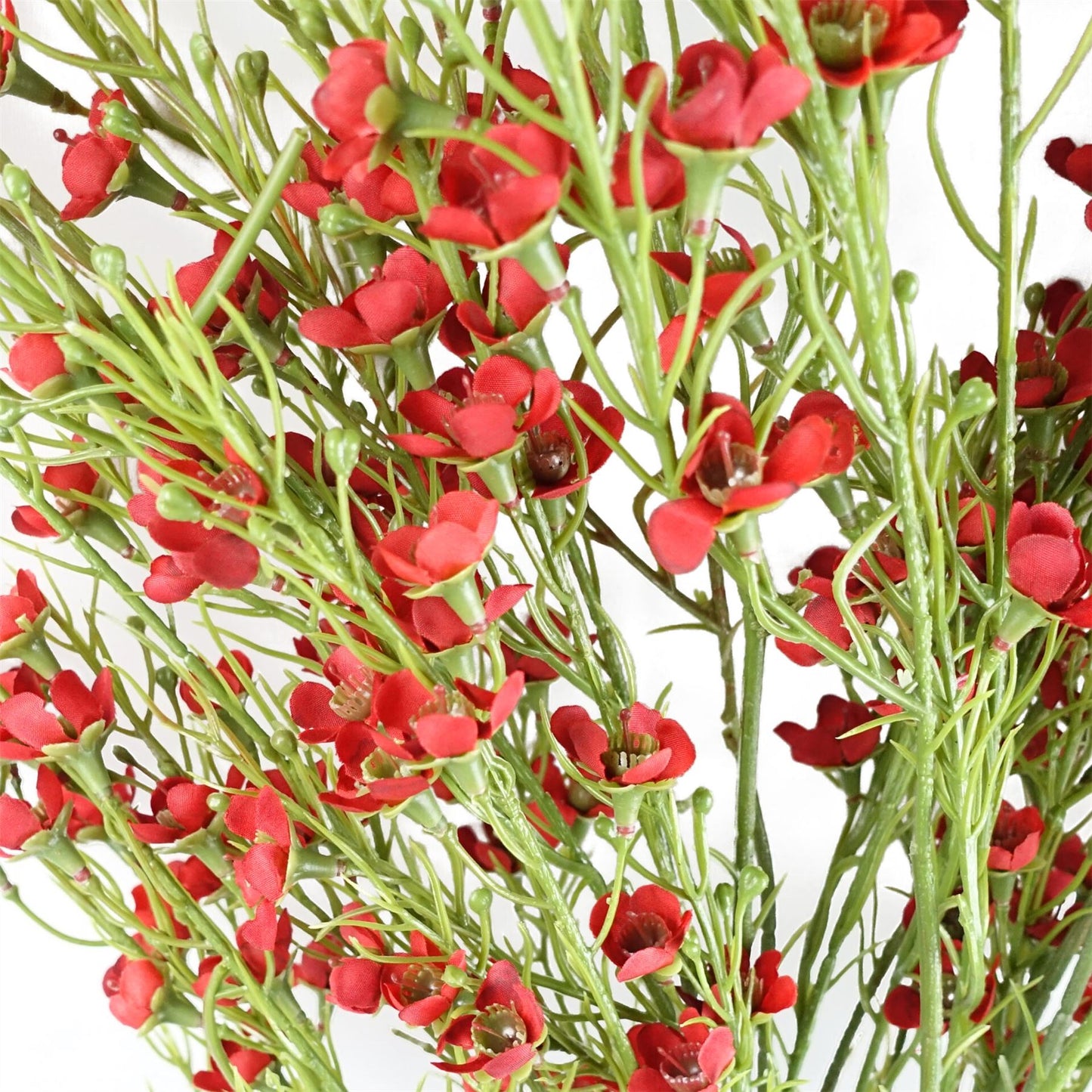 100cm Artificial Foliage with Small Flowers Red – image 4