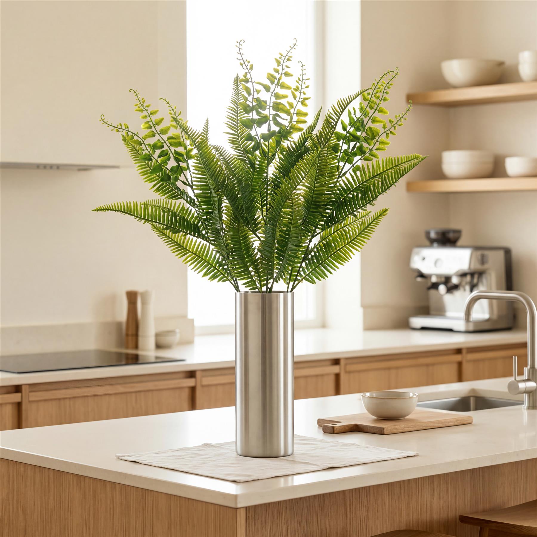50cm Artificial Fern Mixed Foliage Spray Stem – image 3