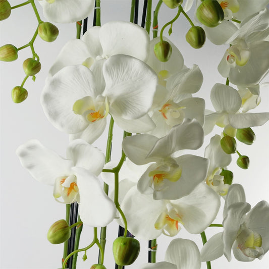 110cm Artificial White Orchid Plant Artifcial 41 REAL TOUCH flowers – image 2