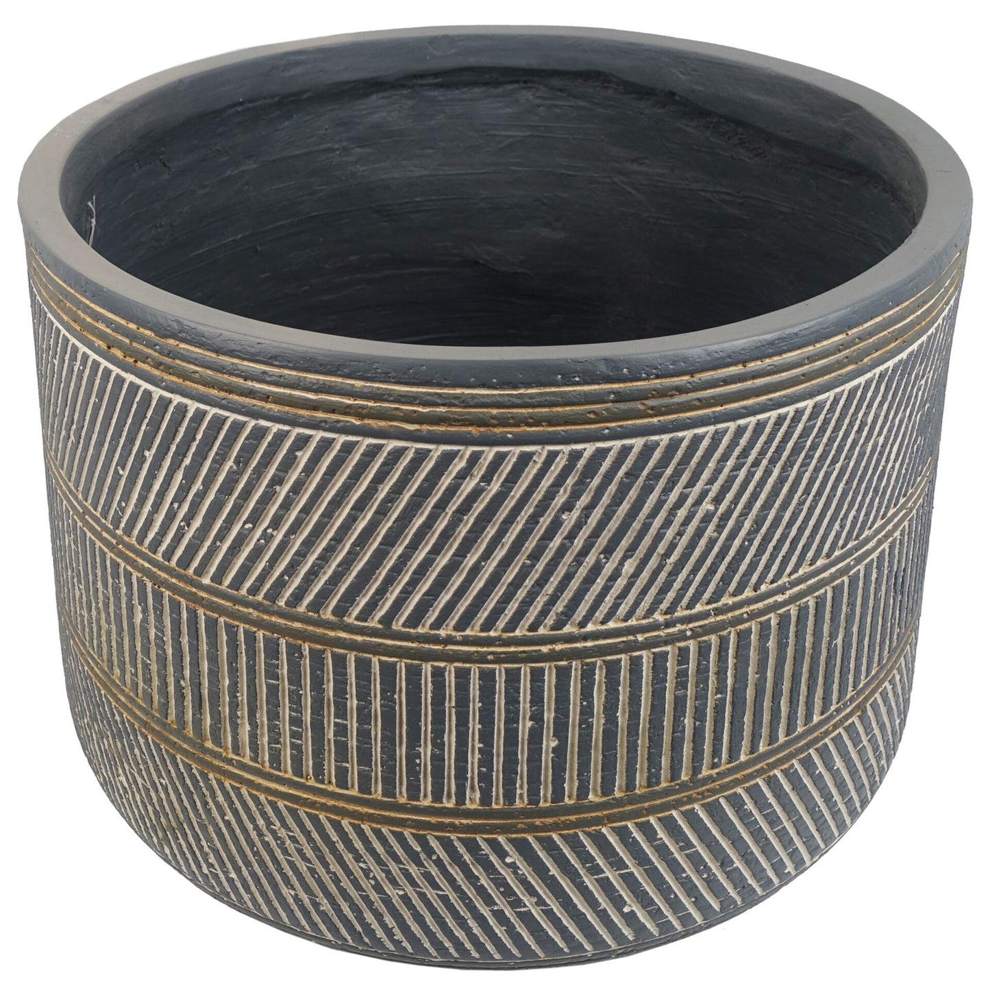 29cm x 43cm Large Maral Planter with Etching Composite Plant Pot – image 3