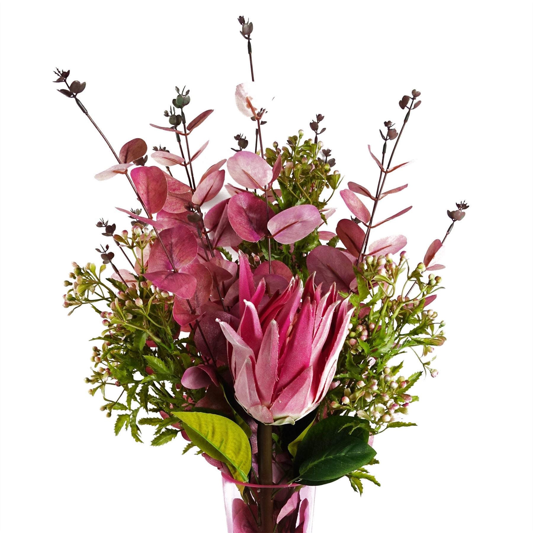 65cm Artificial Protea Sugarbush Flower Stem Pink – image 6
