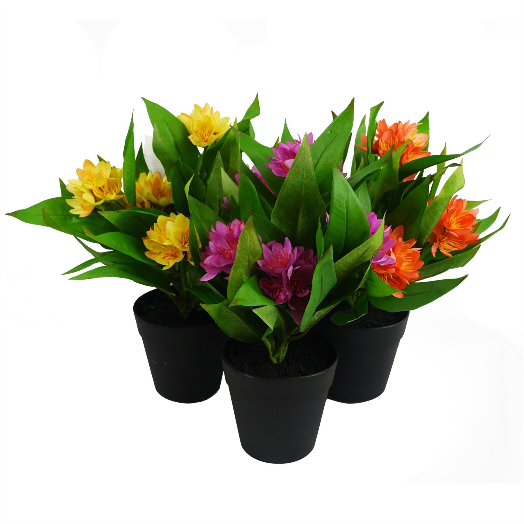18cm Artificial Freesia Plant Dark Pink Flowering – image 4