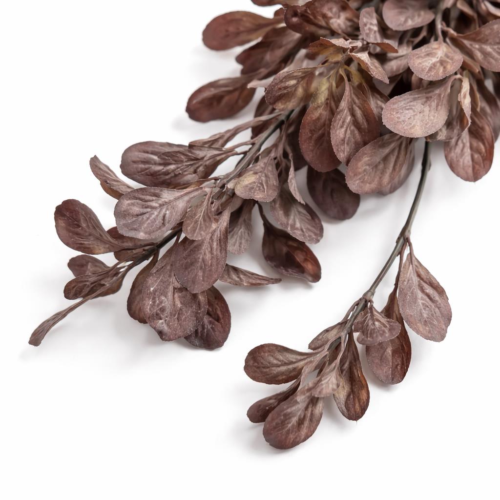 70cm Artificial Trailing Leaf Spray Stem Dusty Purple – image 4