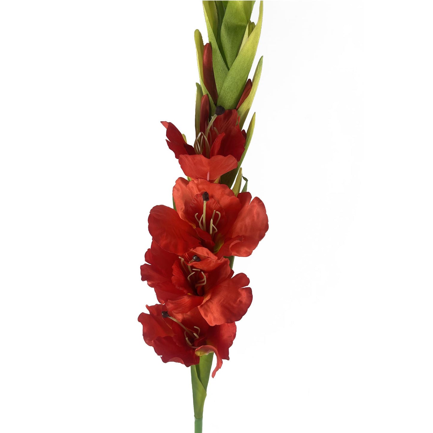 115cm Artificial Orange Gladioli Stem – image 3