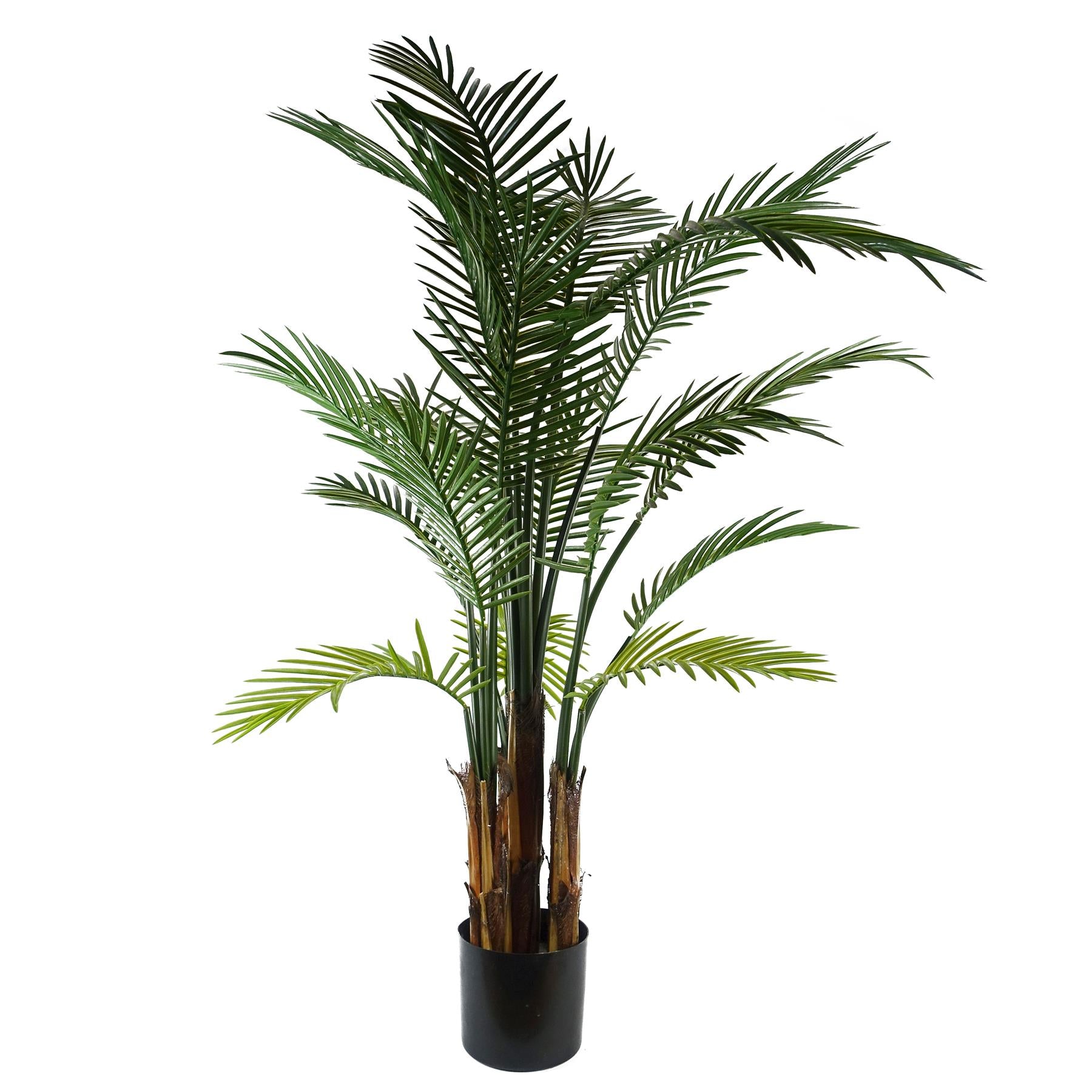 125cm Artificial UV Resistant Raphis Palm Tree Natural Trunk – image 3