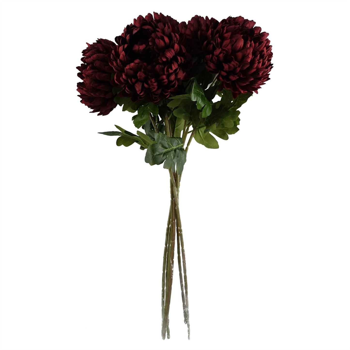 75cm Artificial Extra Large Reflex Chrysanthemum Red – image 5