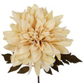 55cm Artificial Dahlia Flower Stem Dusty Cream