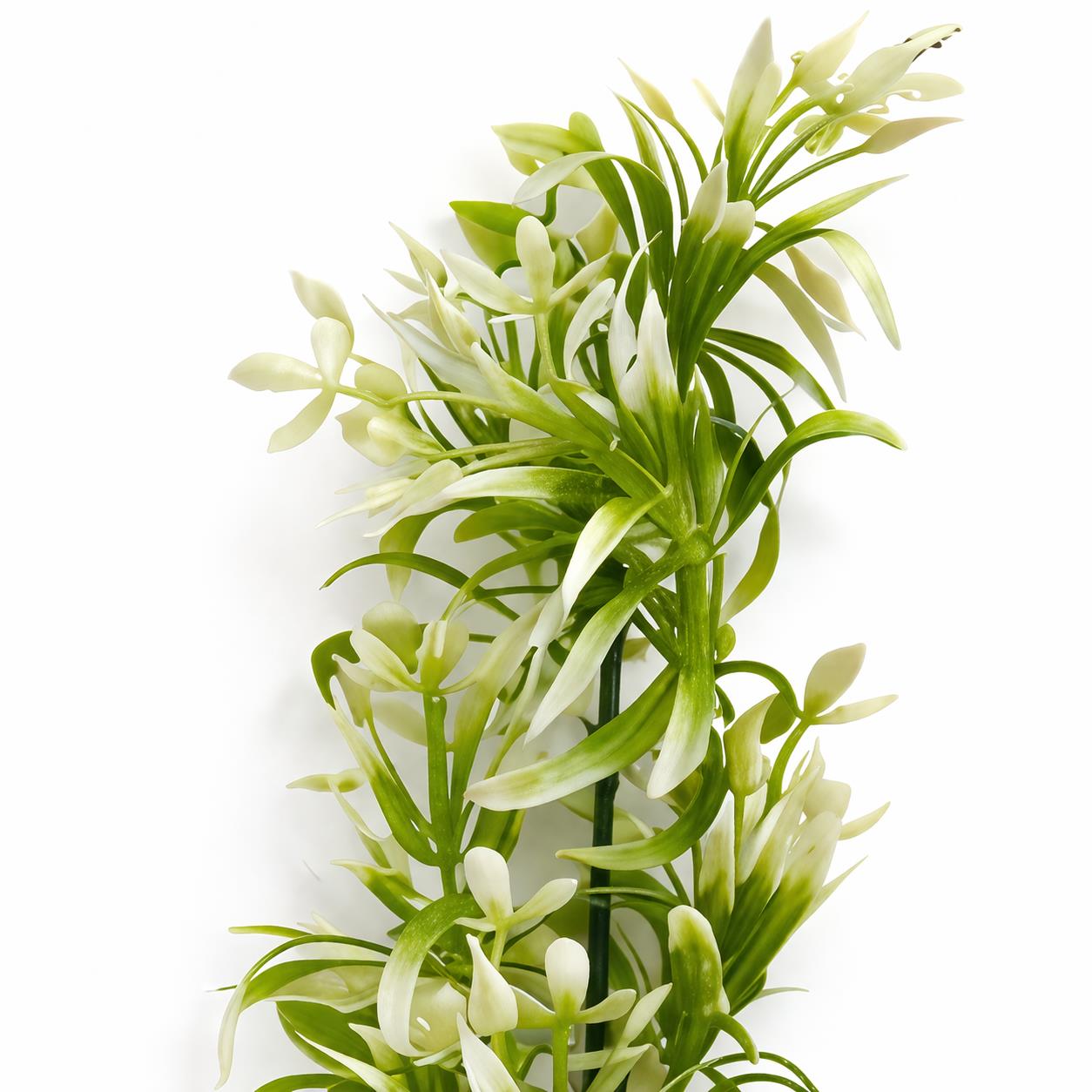 48cm Artificial White Blossom Spray Stem – image 2