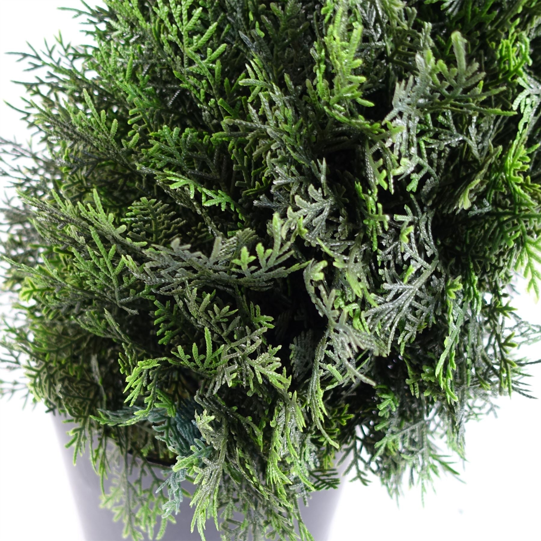 120cm Pair of Spiral Cedar Tree Artificial Topiary – image 3