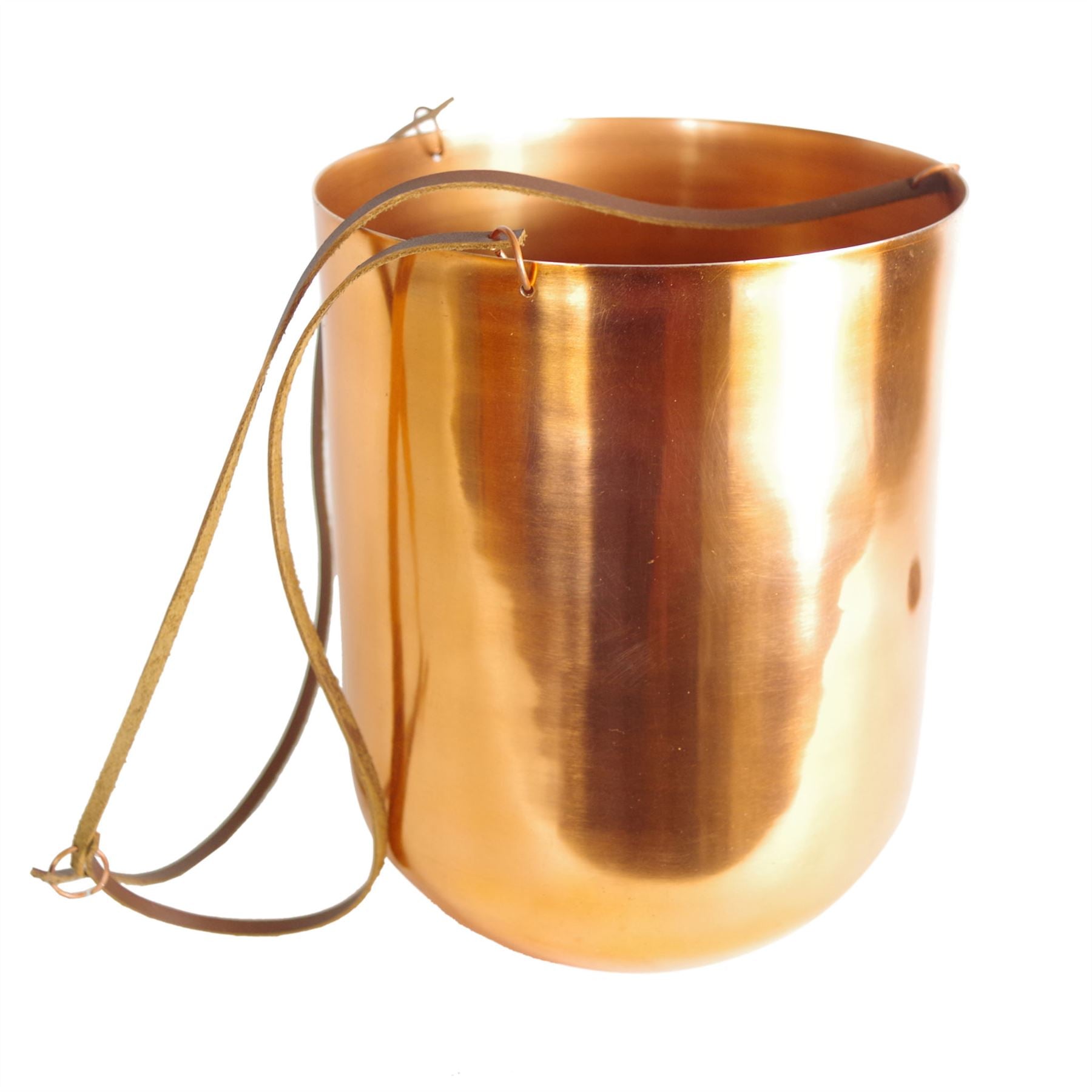 Leaf Copper Hanging Planter 18 x 22cm – image 3