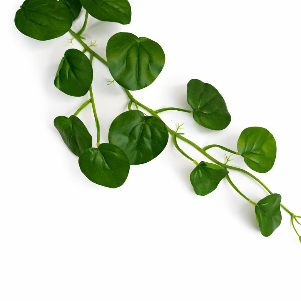160cm Artificial Round Pilea Leaf Garland Hanging Decoration – image 2