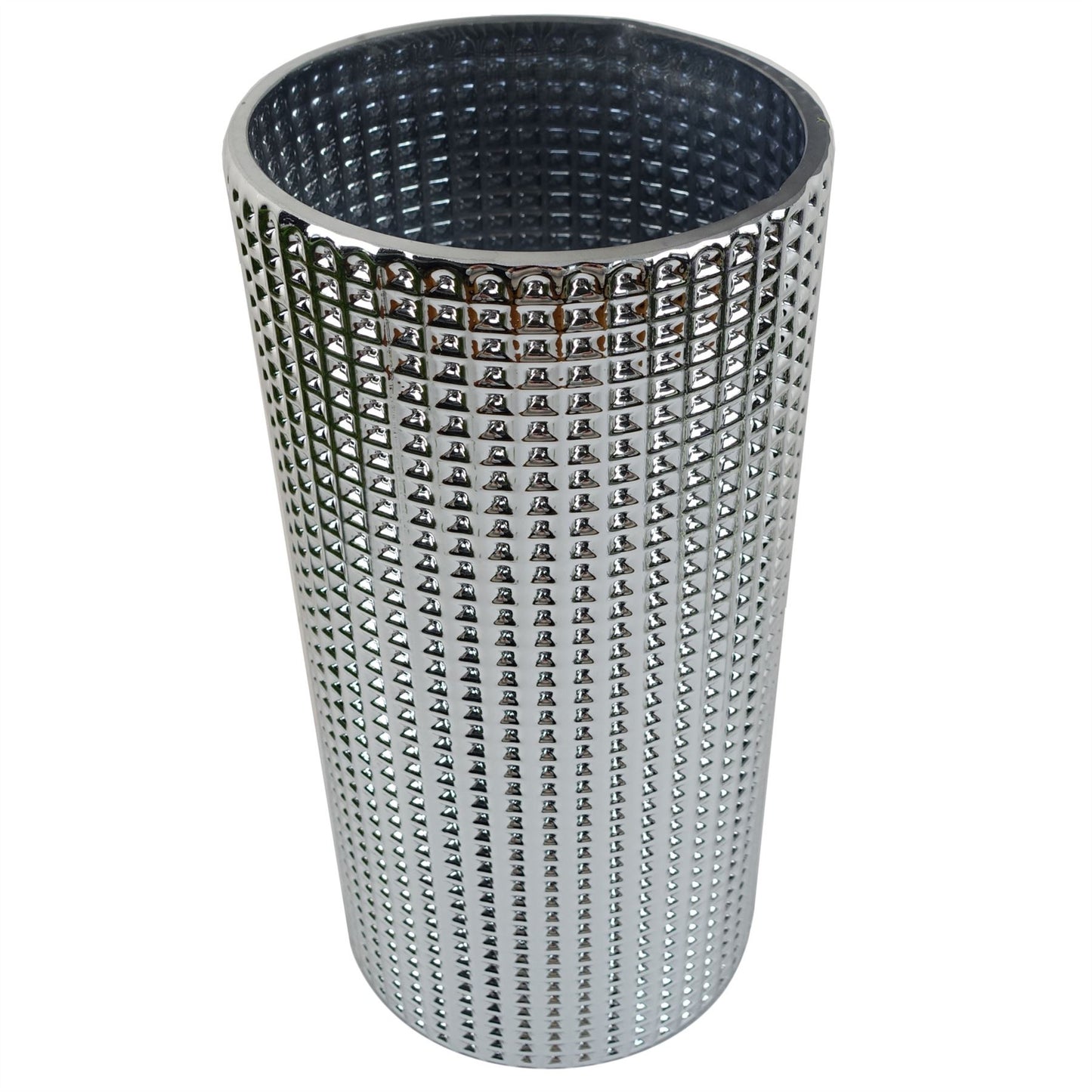 30cm Silver Dot Glass Vase – image 4
