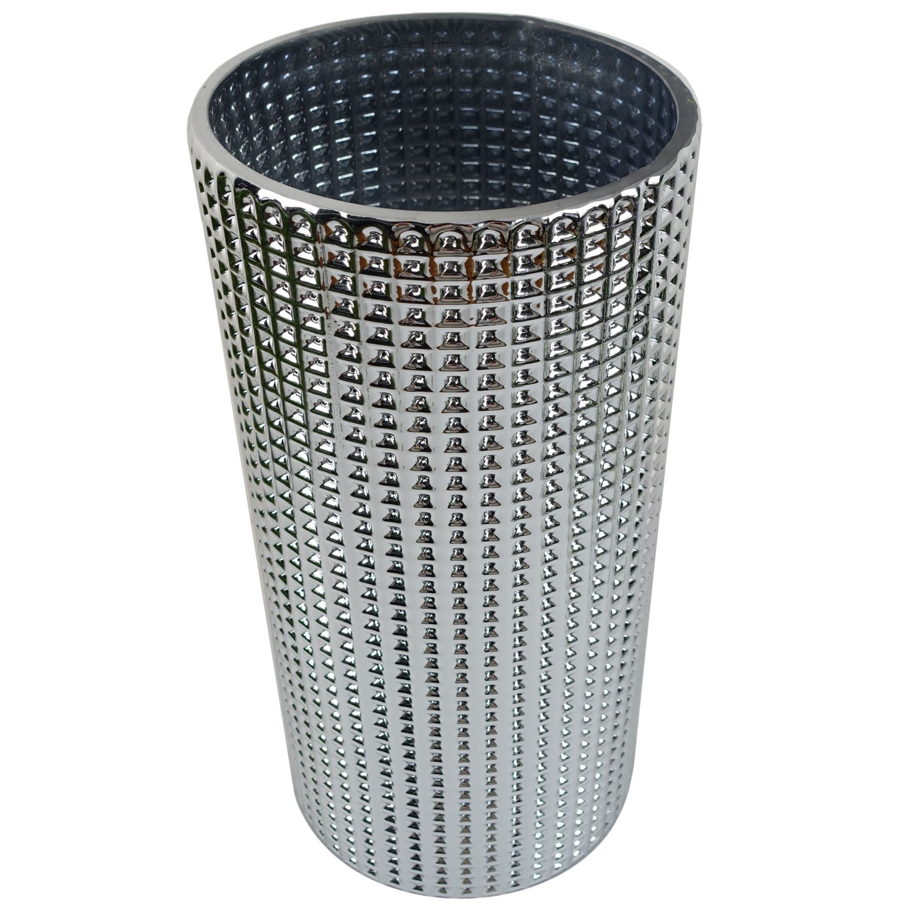 30cm Silver Dot Glass Vase – image 4