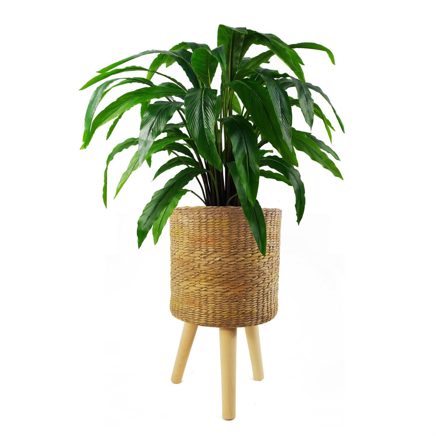 54cm x 30cm Rattan Effect Composite Large Planter – image 11