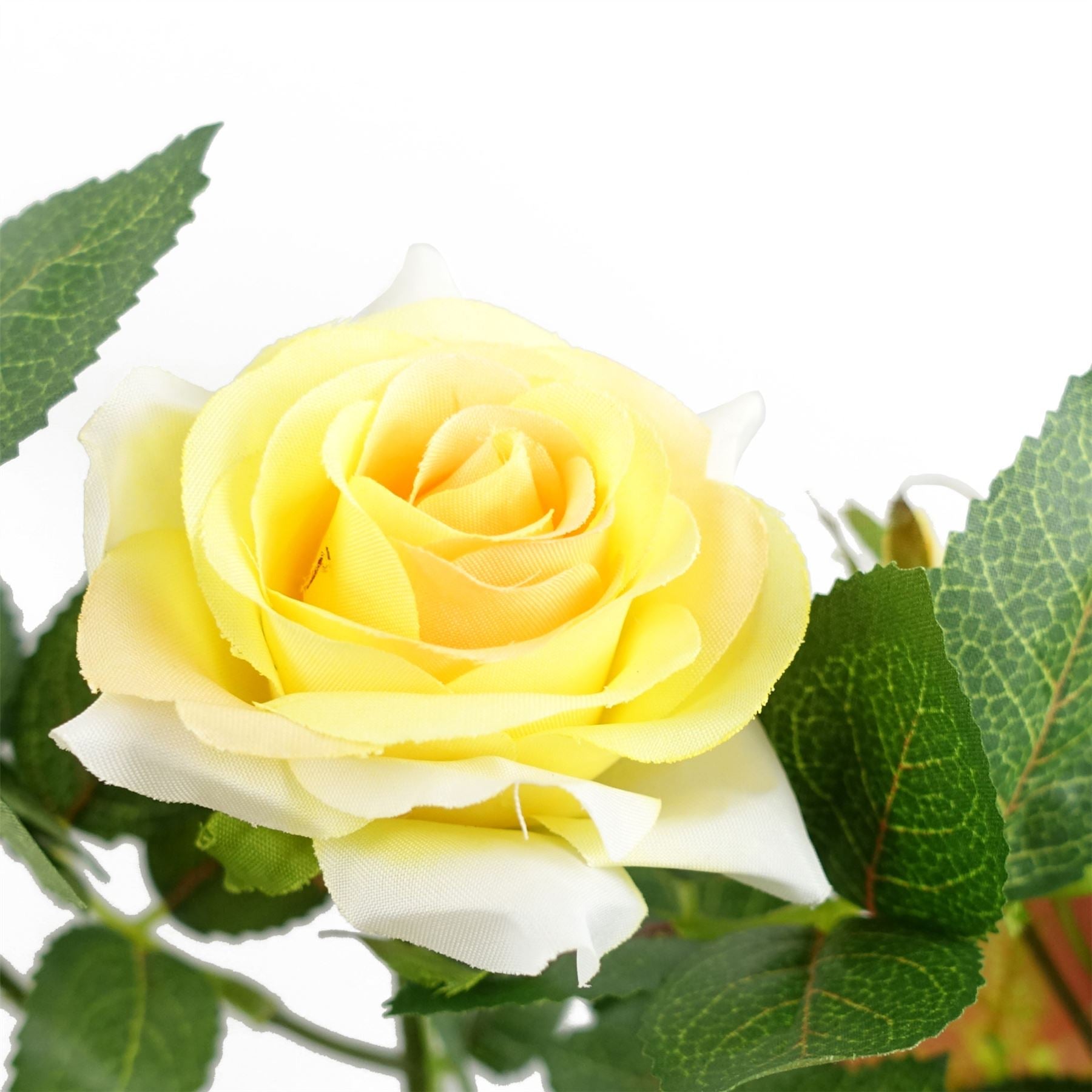 50cm Artificial Yellow Rose Plant – image 4
