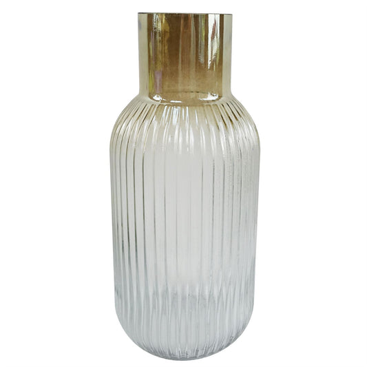 75cm Artificial White Starflower Display Ombre Glass Vase – image 2