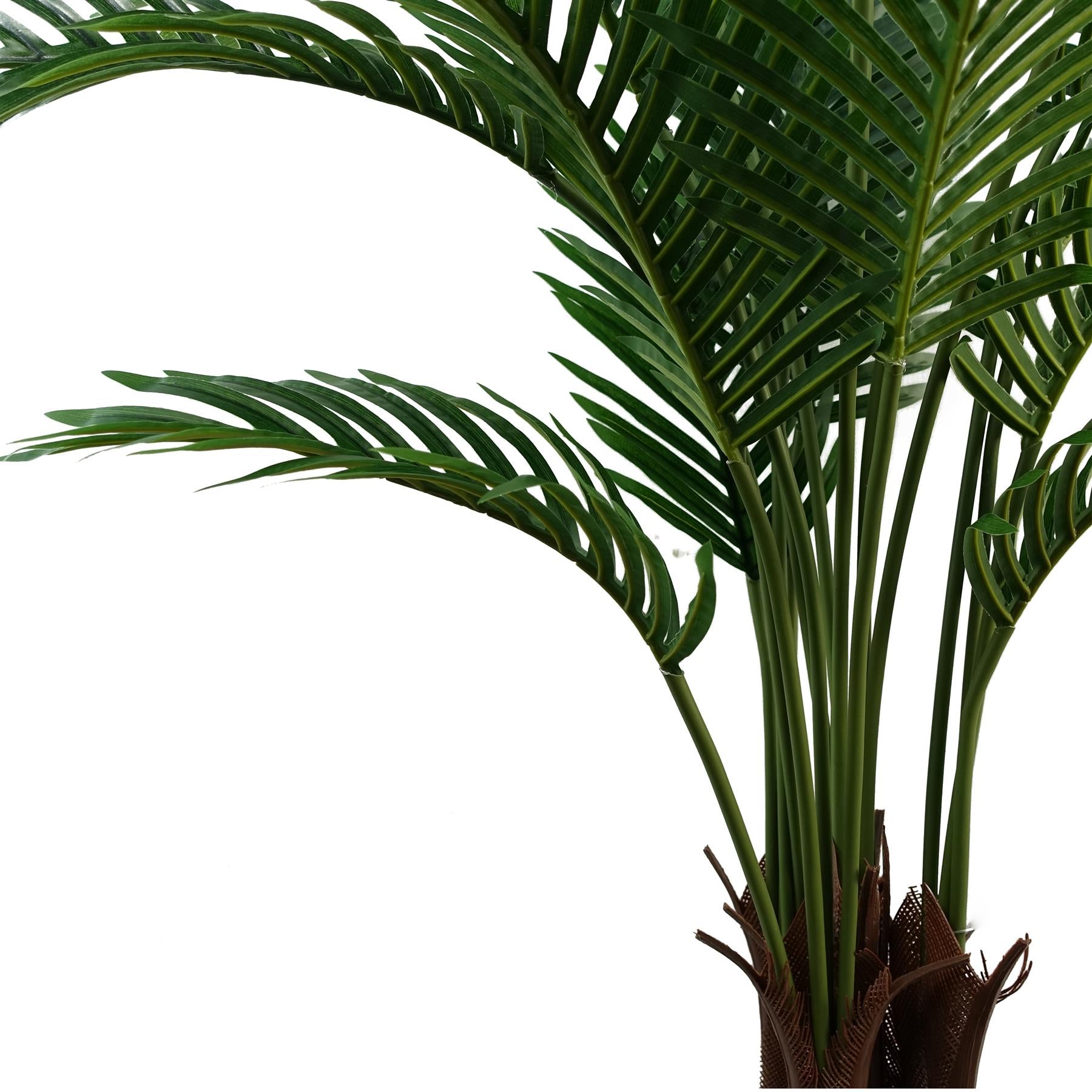 110cm Artificial Areca Palm Tree Potted in Black Pot – image 5