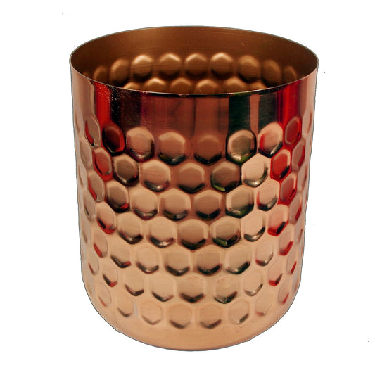 Honeycomb Planter Copper 18cm x 15.5cm