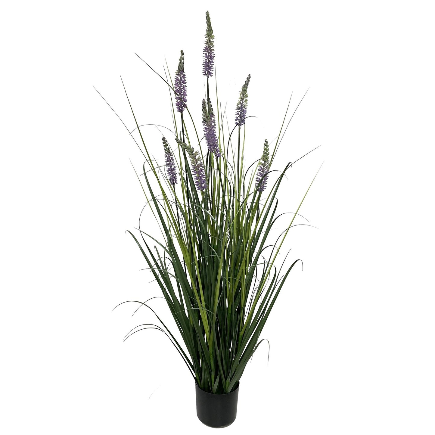 125cm Artificial Lavender Grass with Pot – image 2