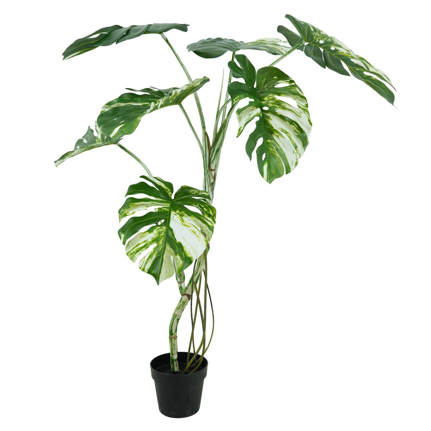 120cm Variegated Monstera Realistic Artificial Tree – image 3