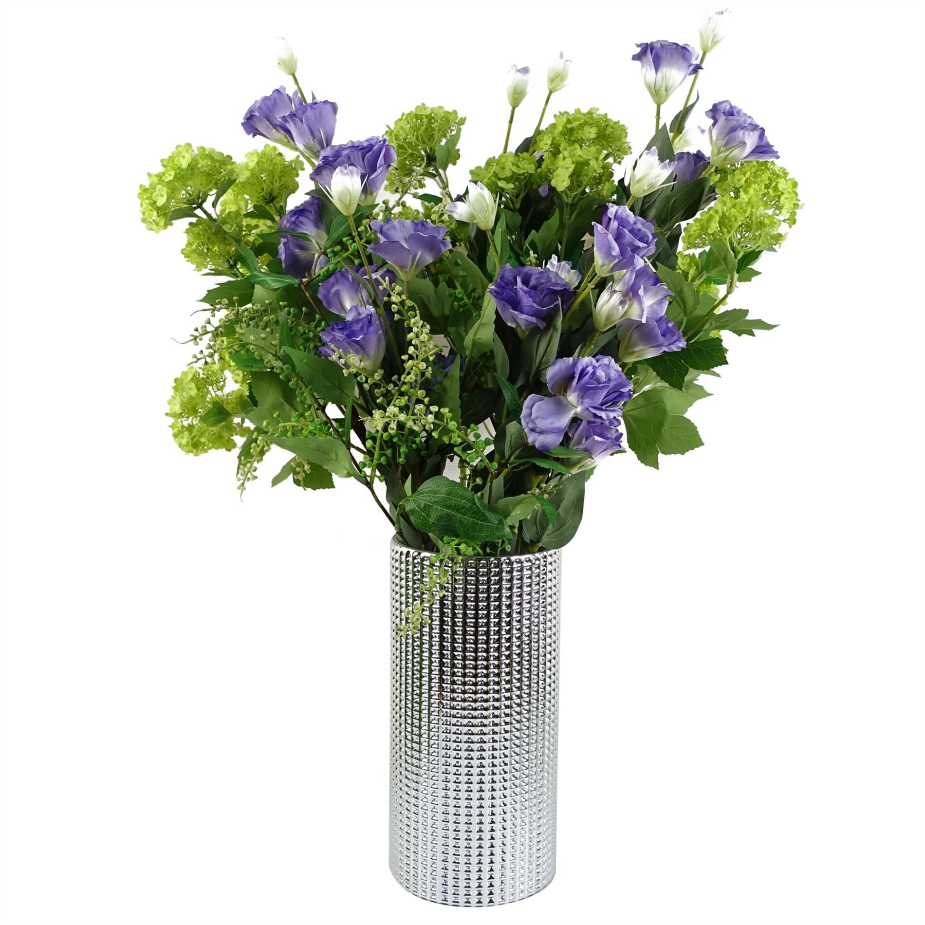 30cm Silver Dot Glass Vase – image 3