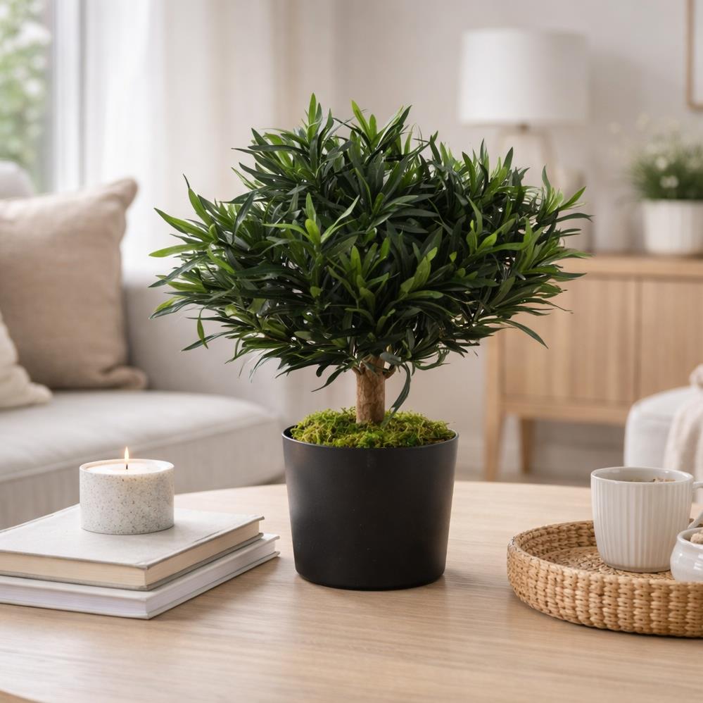 40cm Podocarpus Bush Artificial Plant – image 2