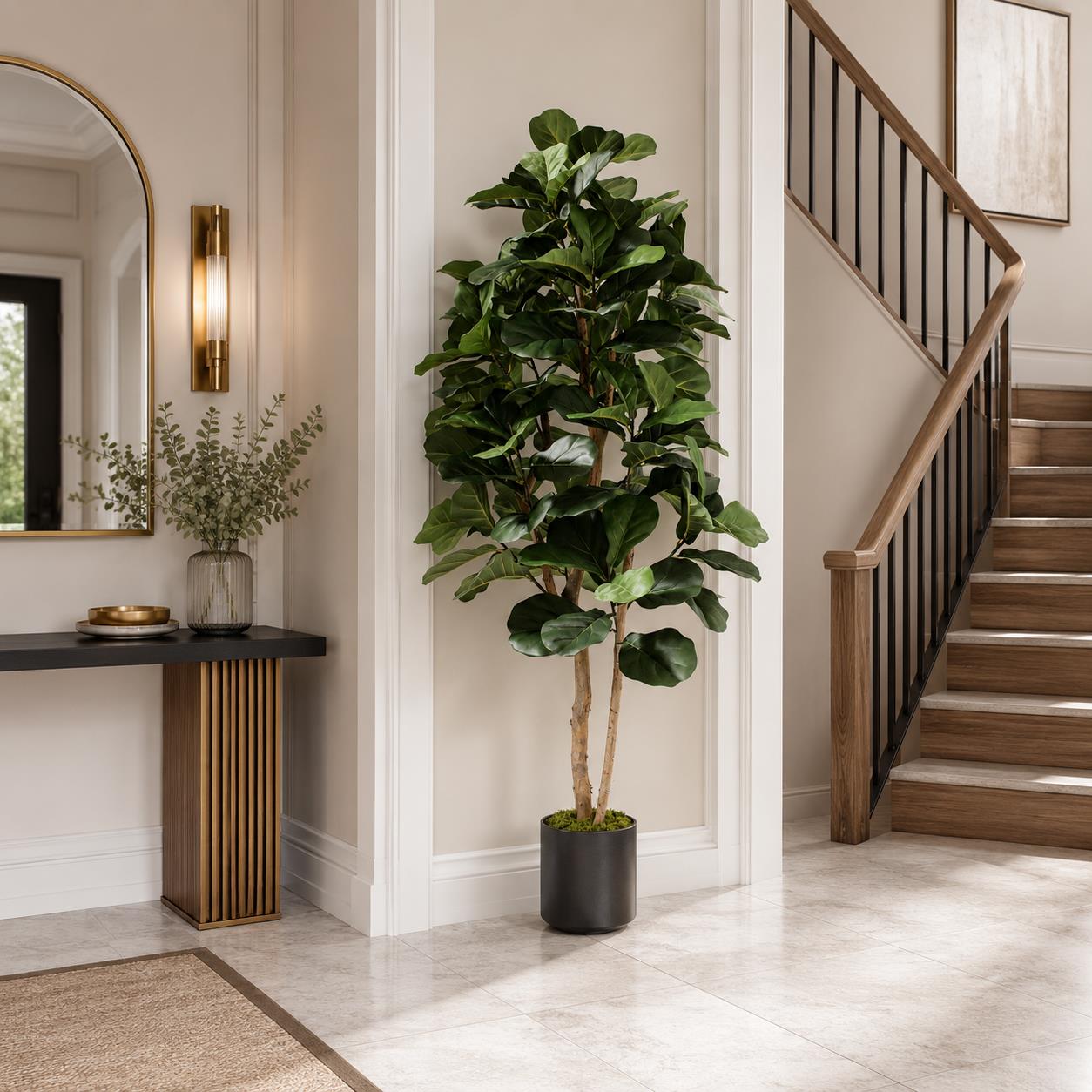 180cm Artificial Fiddle Fig Deluxe Tree – image 3