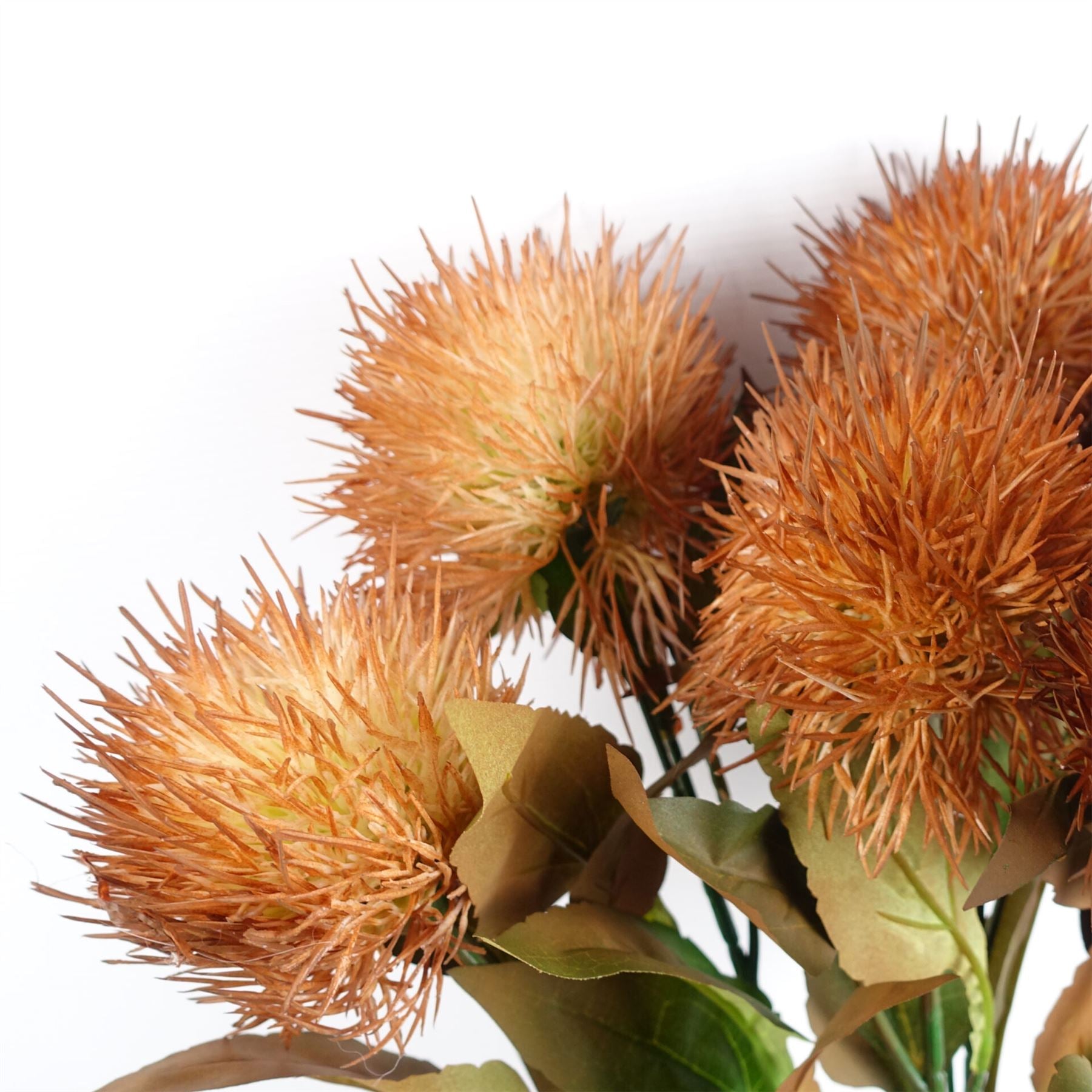 70cm Globe Thistle Yellow Ball Artificial Flower Stem – image 3