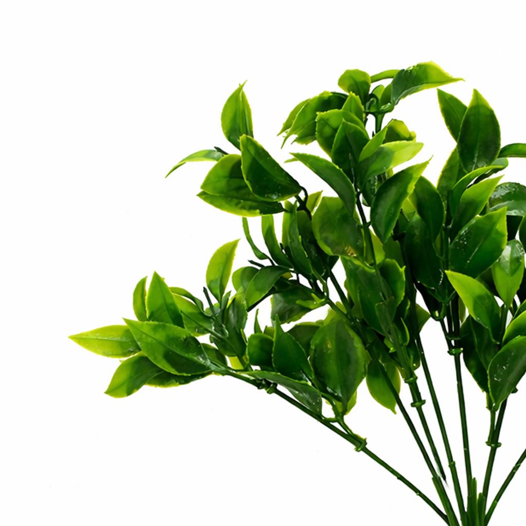 30cm Artificial Boxwood Leaf Foliage Spray Stem – image 3