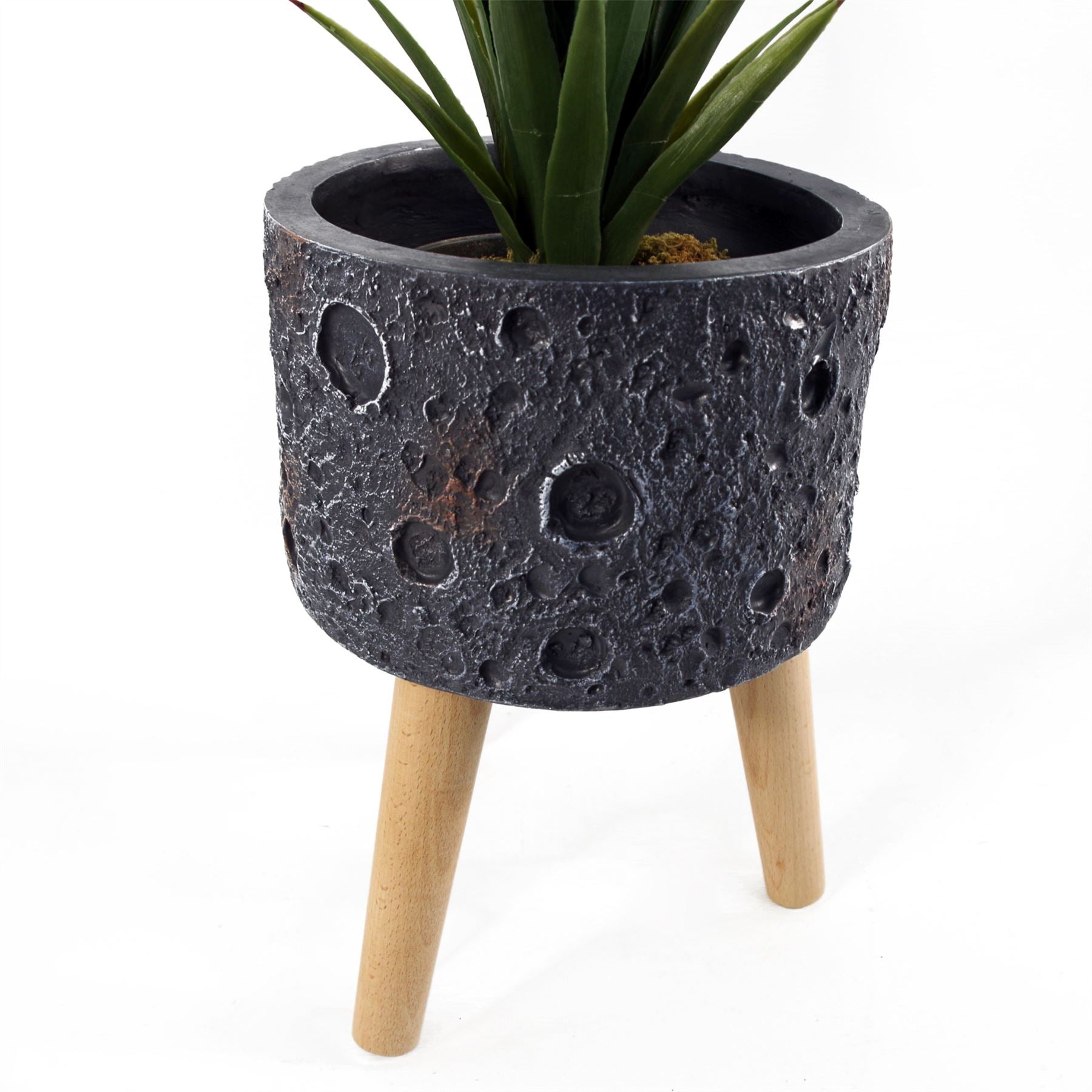 x 24cm Large Lunar Black Planter 35cm – image 7