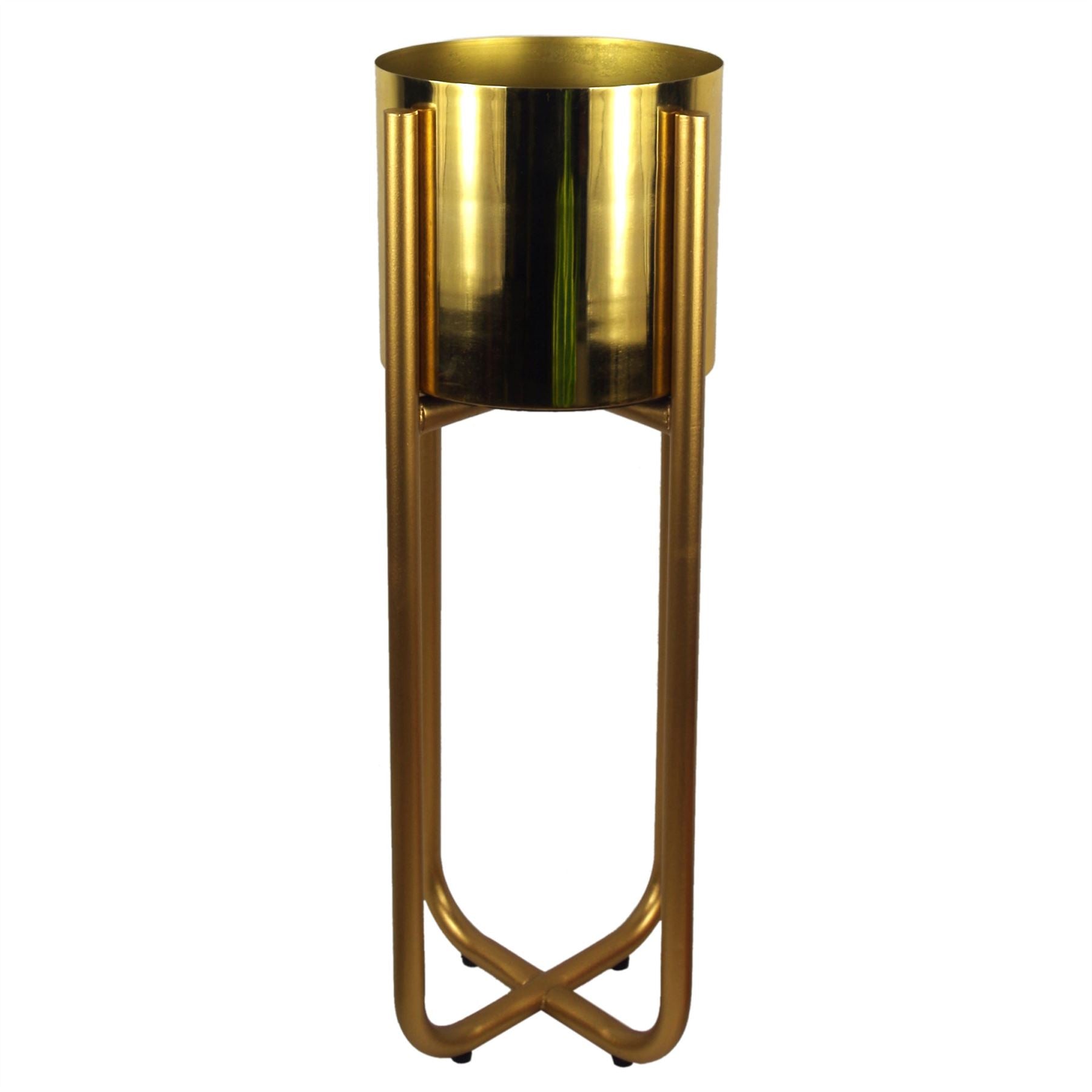 Large Gold Planter Stand 62cm x 18cm – image 2