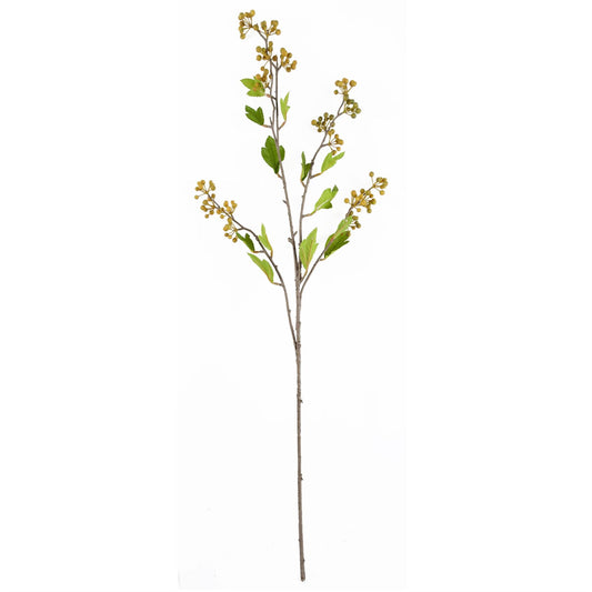 80cm Artificial Black Eucalyptus and Viburnum Arrangement Glass Vase – image 2